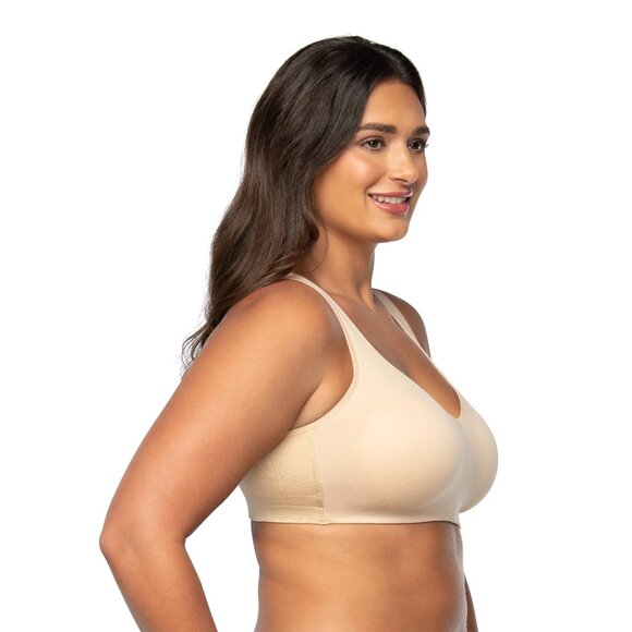 Vanity Fair SZ 2X Radiant Collection Women's Wireless Bra - Comfort Fit in Beige - Picture 2 of 8